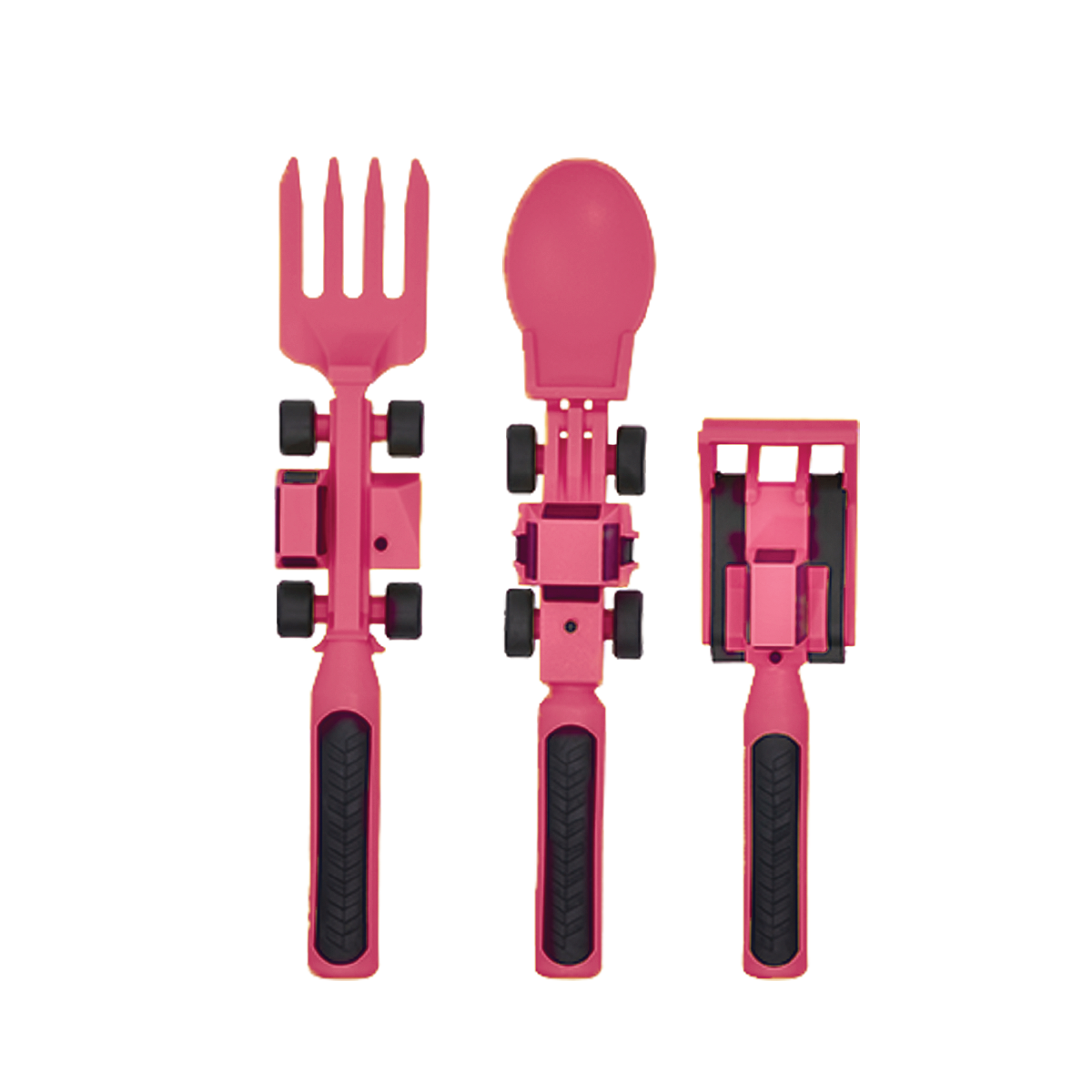 Constructive Eating - Wholesale Flatware Set - Kids & Baby - Set of 3 Construction Utensils3