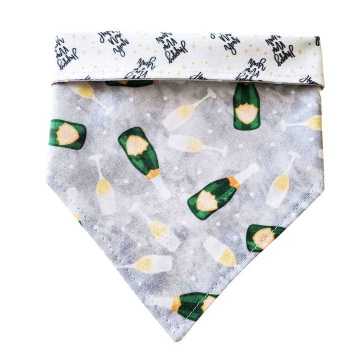 Happy New Year - Reversible Dog Collar Bandana for wholesale by Charlie & the Hound