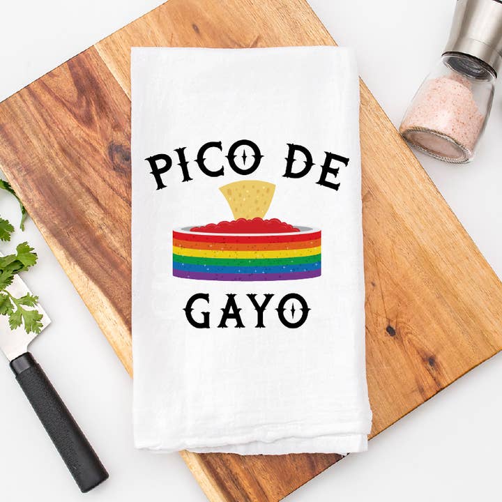 Pico De Gayo Kitchen Tea Towel for wholesale by Calm Down Caren