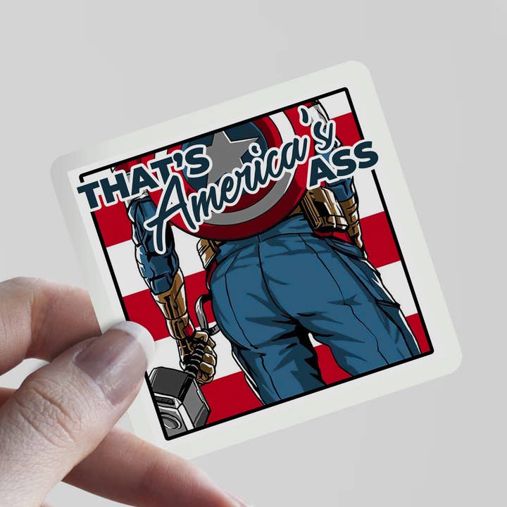 That's America's Ass Sticker for wholesale by Pop Haste