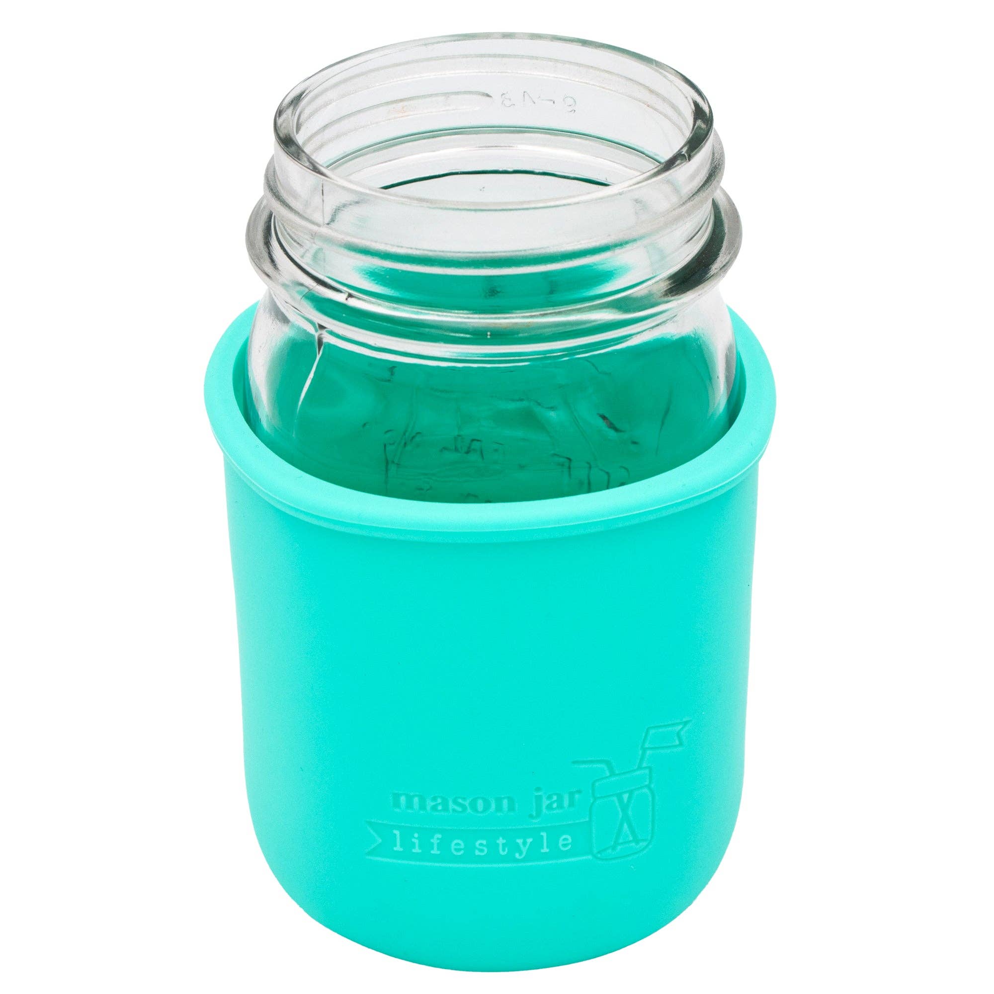 Mason Jar Lifestyle - Wholesale Drink Huggers & Koozies - Silicone Sleeve for Regular Mouth Pint 16oz Mason Jars1