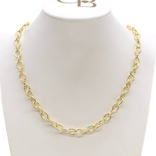 *Gold Alexis Necklace for wholesale by The Charm Bar Company