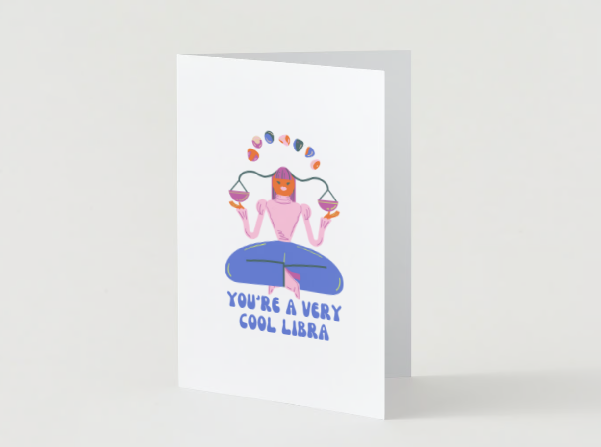 MPB Stationery - Wholesale Birthday Card - Libra Birthday Card1