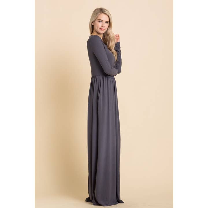 Reborn J - Wholesale Dress - Women's - Basic long sleeve maxi in plus size2