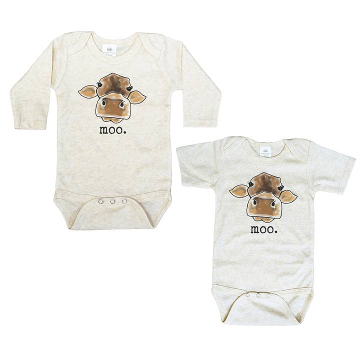Barefoot Baby - Venta al por mayor Body sin pies - Bebés - Ropa para recién nacido estilo granja vaquera con diseño original de vaca8