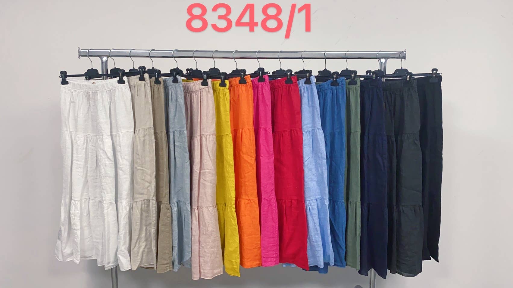 LÉA & LUC - Wholesale Skirt - Women's - 100% Linen Skirt REF. 834811