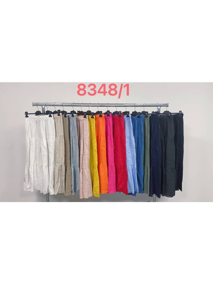 LÉA & LUC - Wholesale Skirt - Women's - 100% Linen Skirt REF. 834811