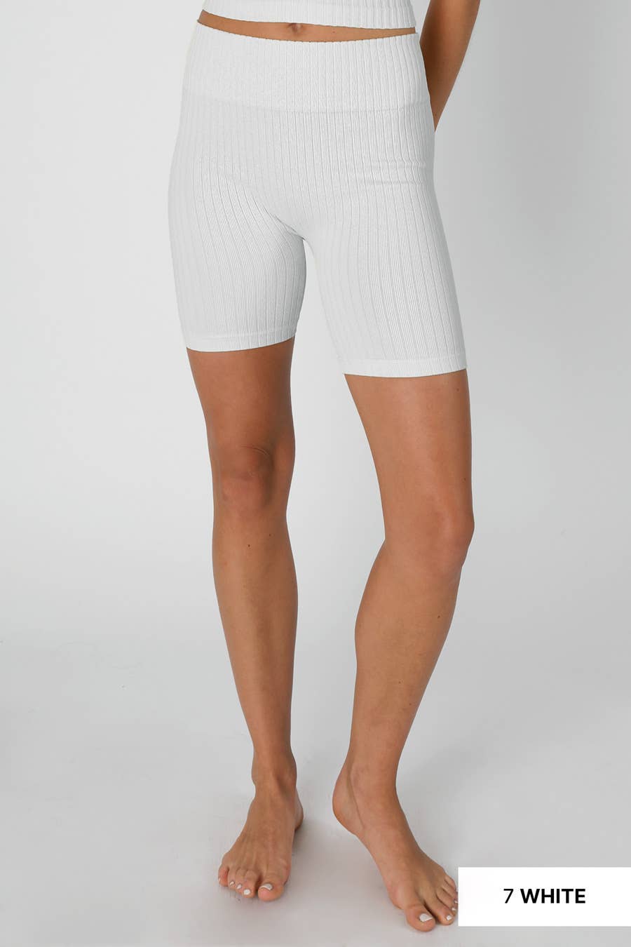 NIKIBIKI – Calções atléticos – Mulher por atacado – NB8196 - Calção Biker Ribado Larga0