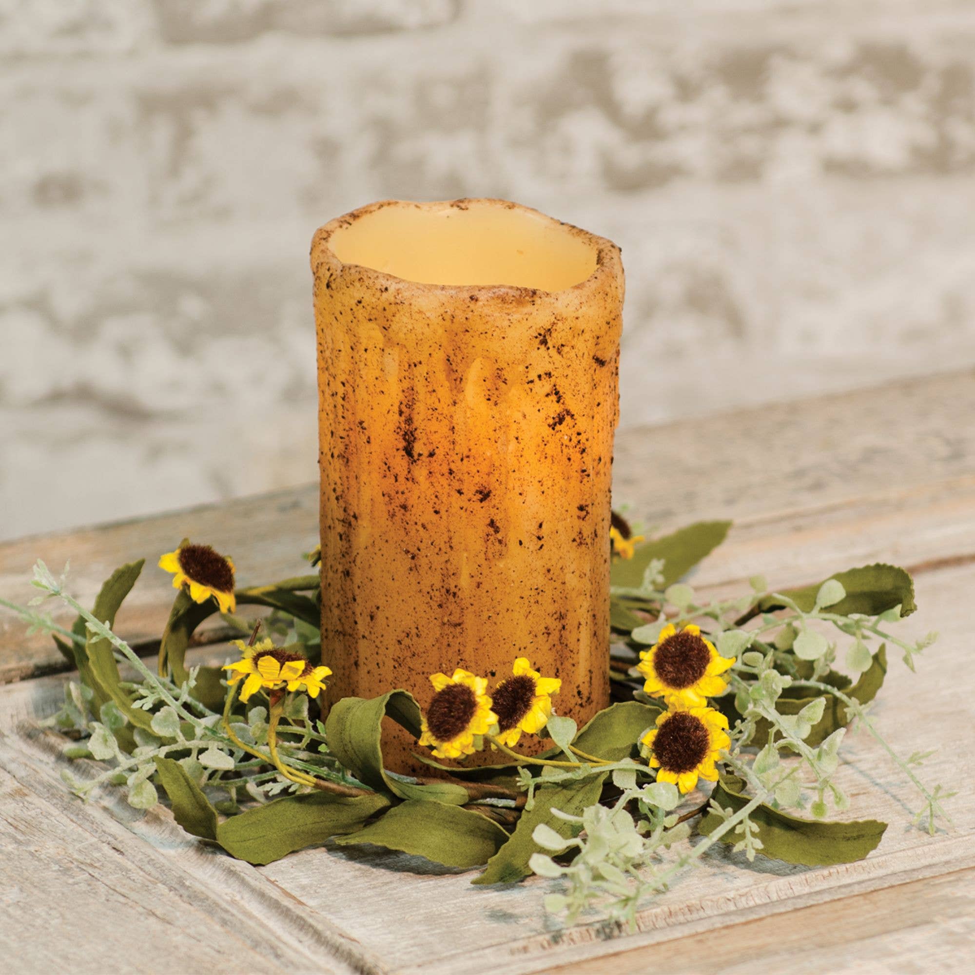 The Hearthside Collection - Wholesale Flameless Candle - Burnt Ivory BOC Pillar - 6x3 Timer1