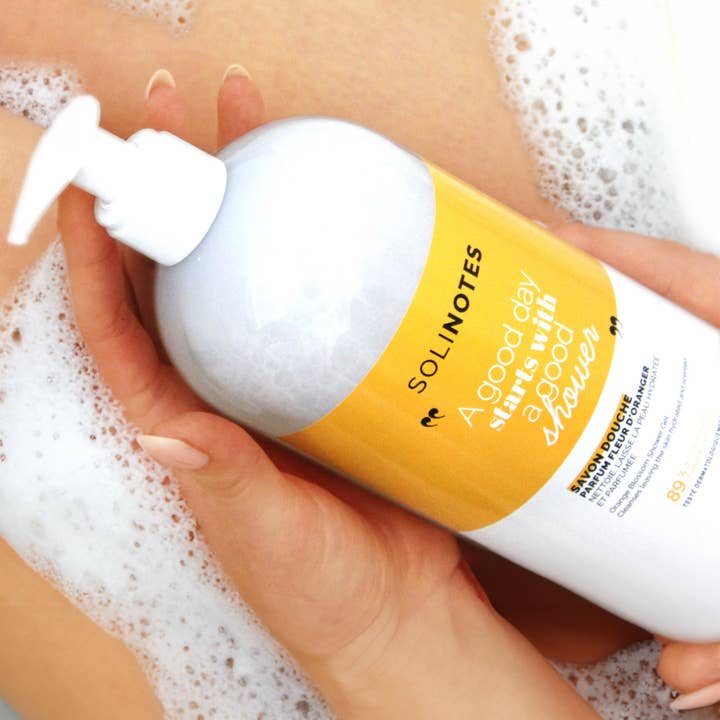 Orange Tree Shower Gel - 33.8oz - CLEAN BEAUTY for wholesale by Solinotes (US Stores) - Distributed by Scents of Europe