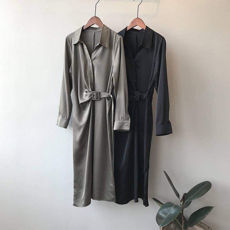 lilyandlaceboutique - Wholesale Jurk - Dames - Koreaanse satijnen overhemdjurk7