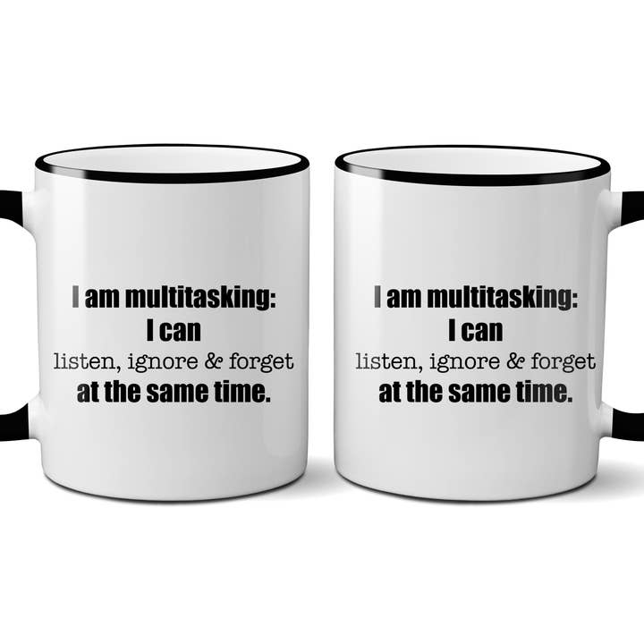 I Am Multitasking: I Can Listen, Ignore ... With Gift Box for wholesale by Quippy Brand