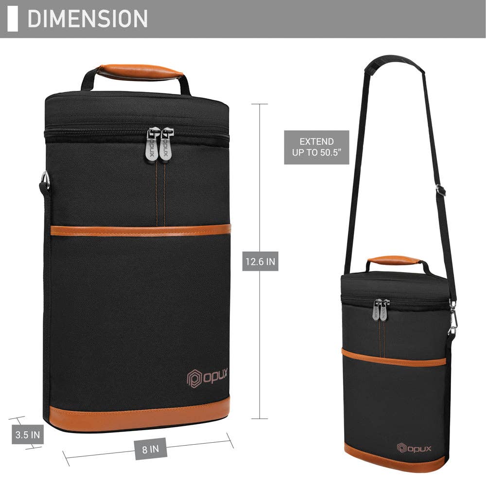 OPUX – Großhandel Weintasche – Weintragetasche für 2 Flaschen77