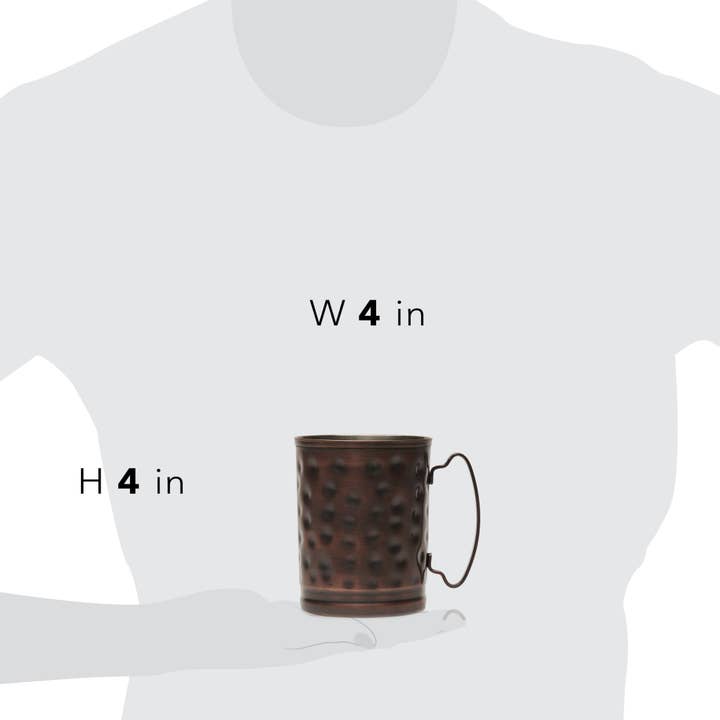 Libbey - Wholesale Cocktail/Liquor Glass - Libbey Moscow Mule Hammered Copper Mugs, 14-ounce, Set of 42
