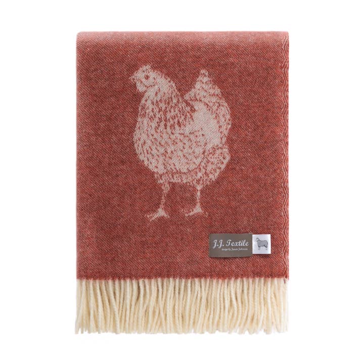Chicken Wool Throw for wholesale by JJ Textile