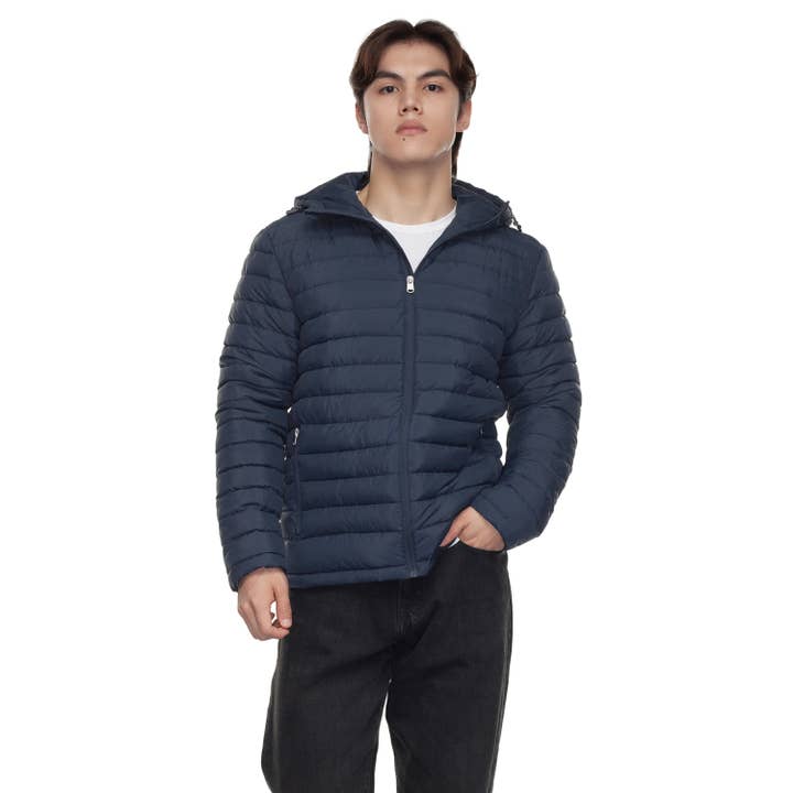 Rokka & Rolla - Wholesale Puffer Jacket - Men's - Men's Midweight Puffer Jacket Hooded Coat15