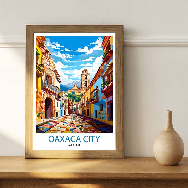 InkNPrintz – wholesale Poster – Oaxaca Mexico Travel Poster Oaxaca4