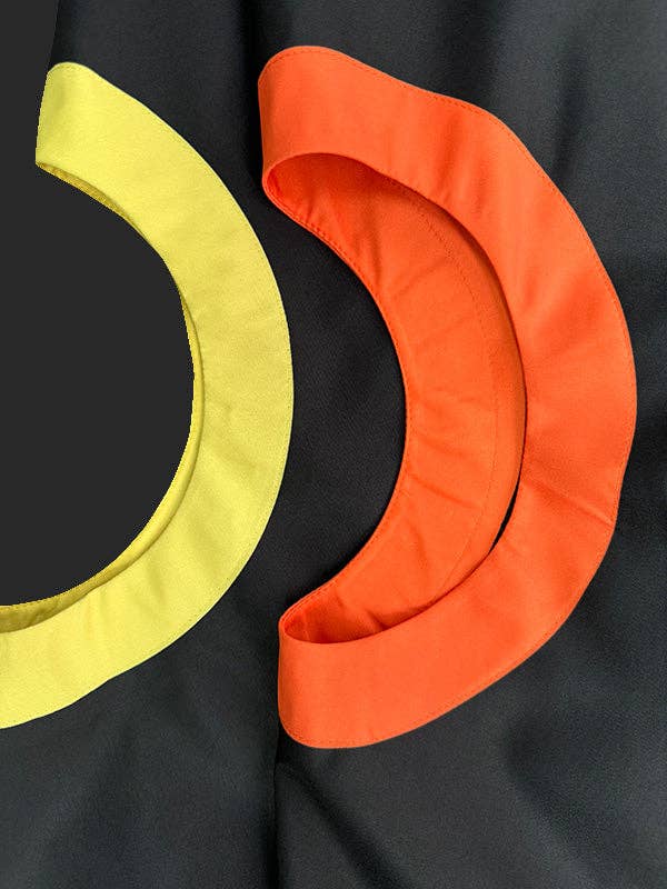 NEGRO Vestidos largos sin mangas con cuello redondo plisados y juntas divididas de venta al por mayor en Faire8