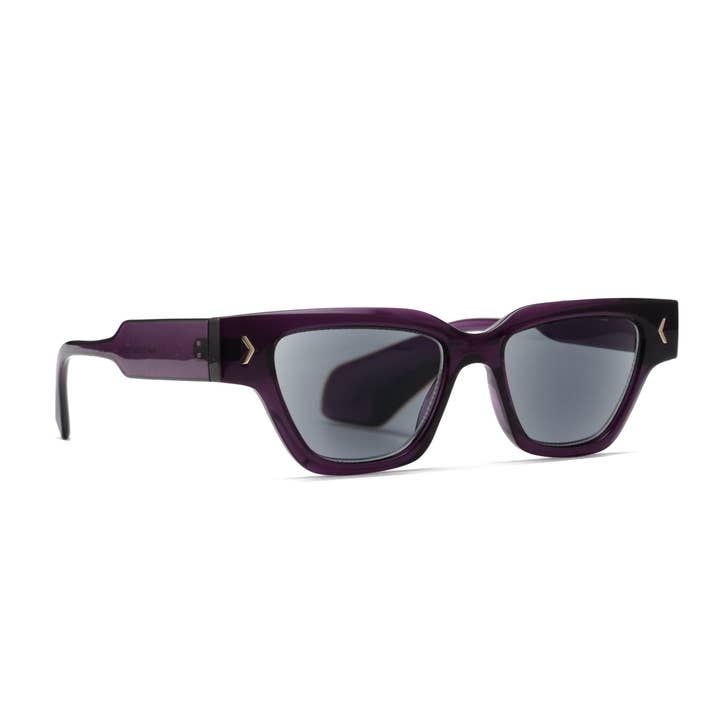 Ryan Simkhai Eyeshop - Wholesale Sunglasses - Women's - GILDA | Transparent Purple | Tinted Readers