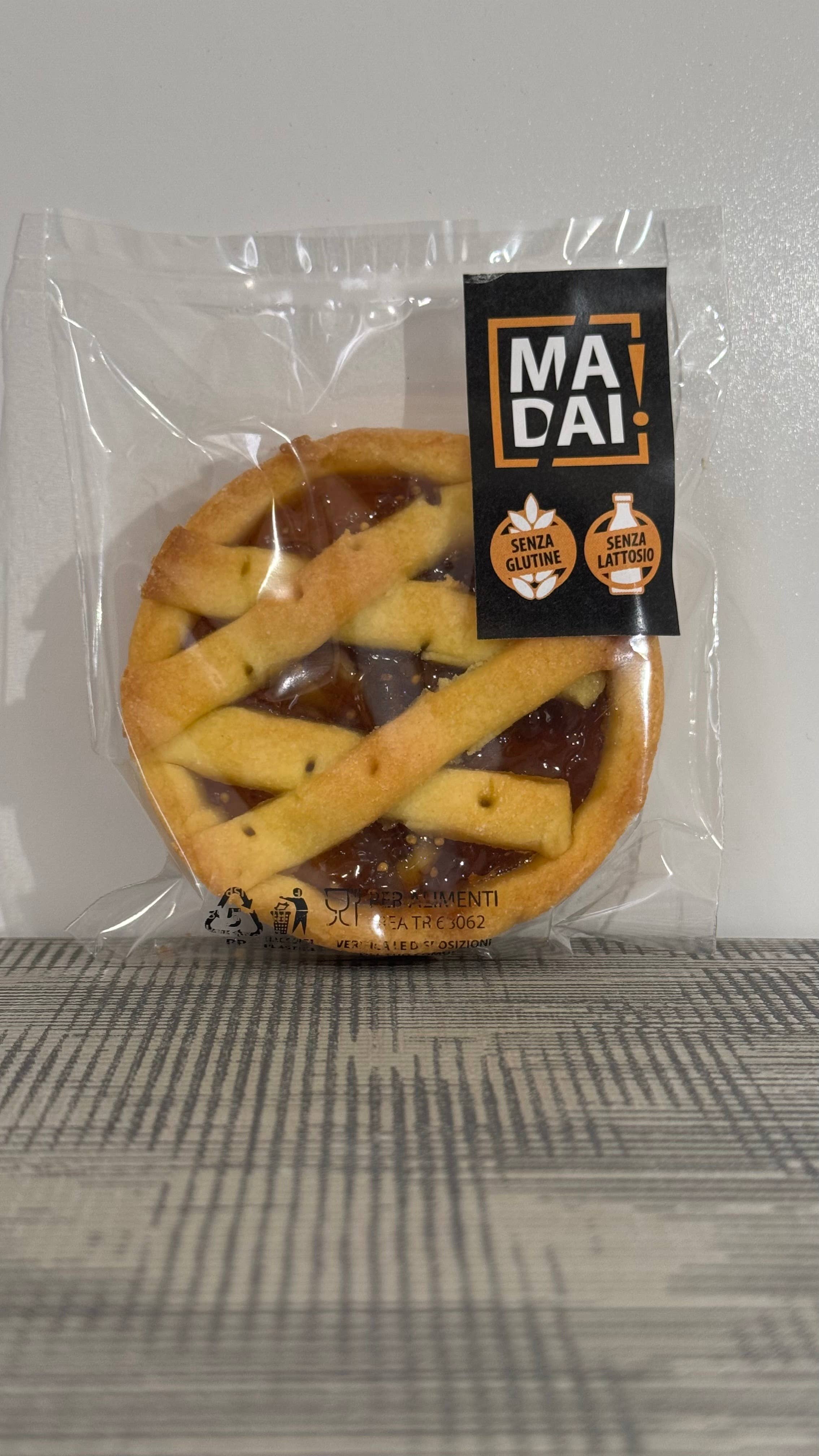 SPAZIOGOLOSO! laboratorio artigianale senza glutine - Wholesale Cake - Apricot jam tartlet single portion 80 g2