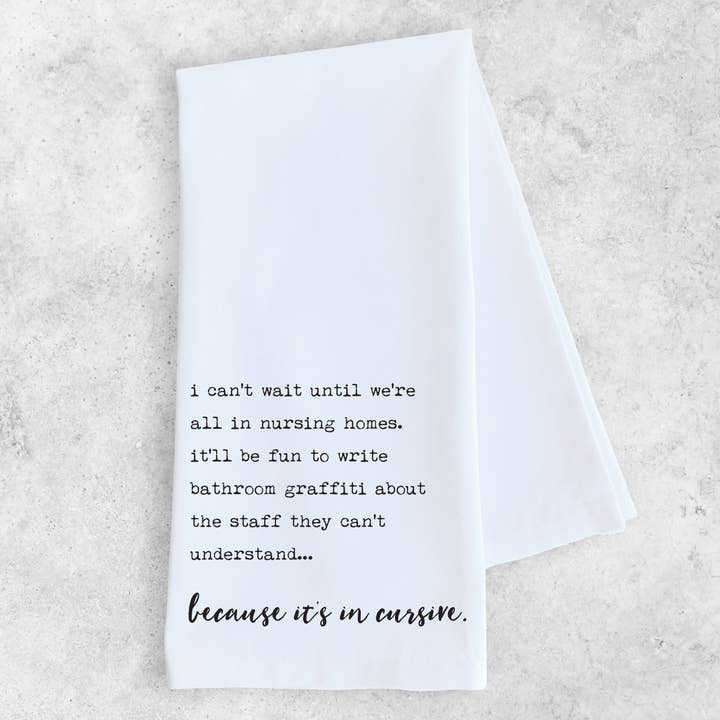 Graffiti salle de bain - Torchon pour la vente par DEV D + CO.