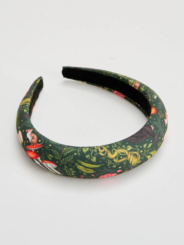 EU ONLY - Into the Woods Green Headband for wholesale by Fable England