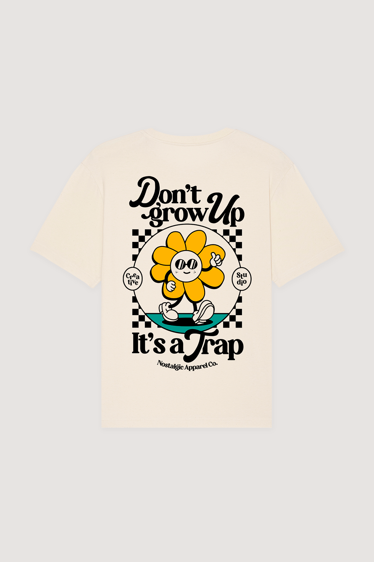 Nostalgic Apparel - Wholesale Screen Printed T-Shirt - Unisex - It's a Trap | Natural Tee0