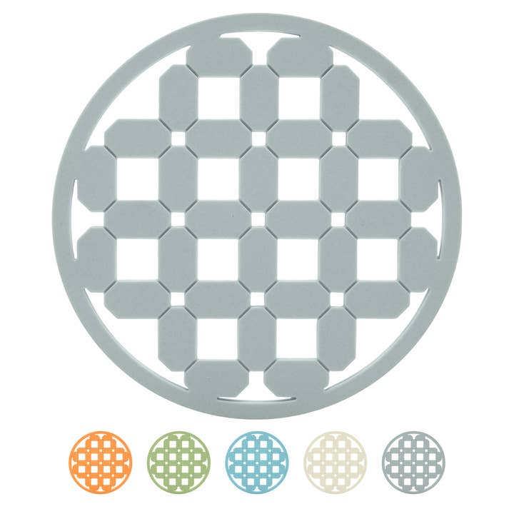 Silicone Geo Block Trivet - Grey for wholesale by Oggi