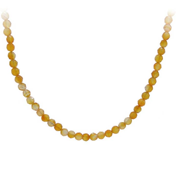 Carnelian Necklace with Adjustable Sterling Chain for wholesale by SITA