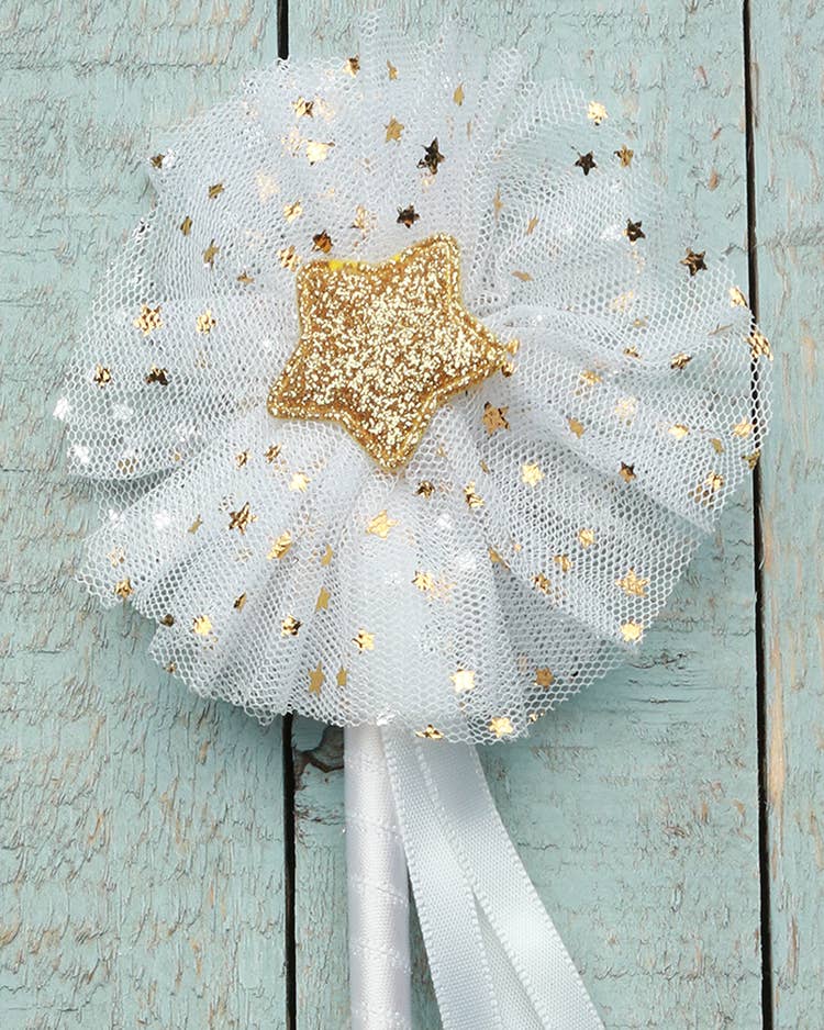 Sparkle Sisters by Couture Clips – Varinha mágica - Crianças por atacado – Varinha de tule Gold Star11