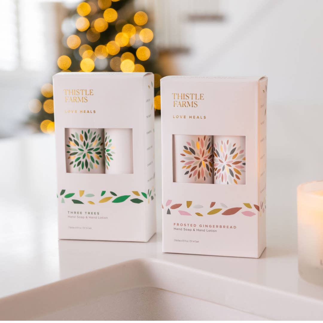 Thistle Farms - Wholesale Hand Soap/Wash - Three Trees Moisturizing Hand Soap and Lotion Set 8 oz1