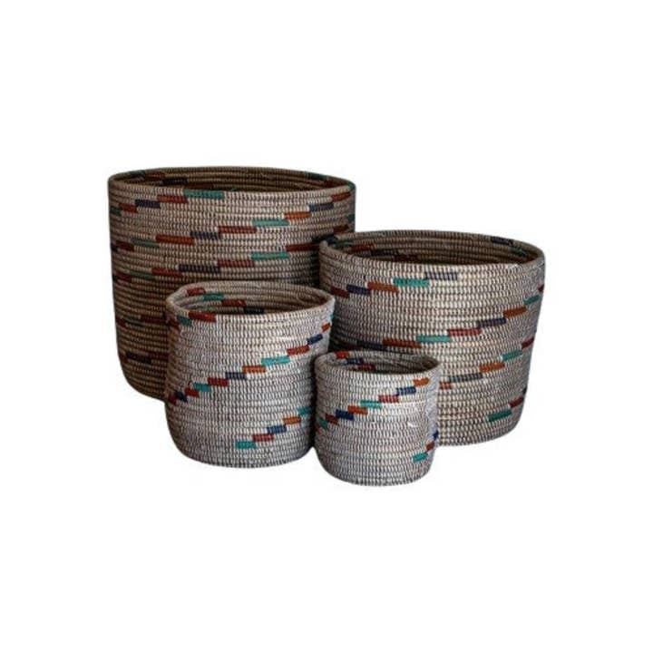 Sofia Open Basket Set (4) for wholesale by Maisie Grace Designs