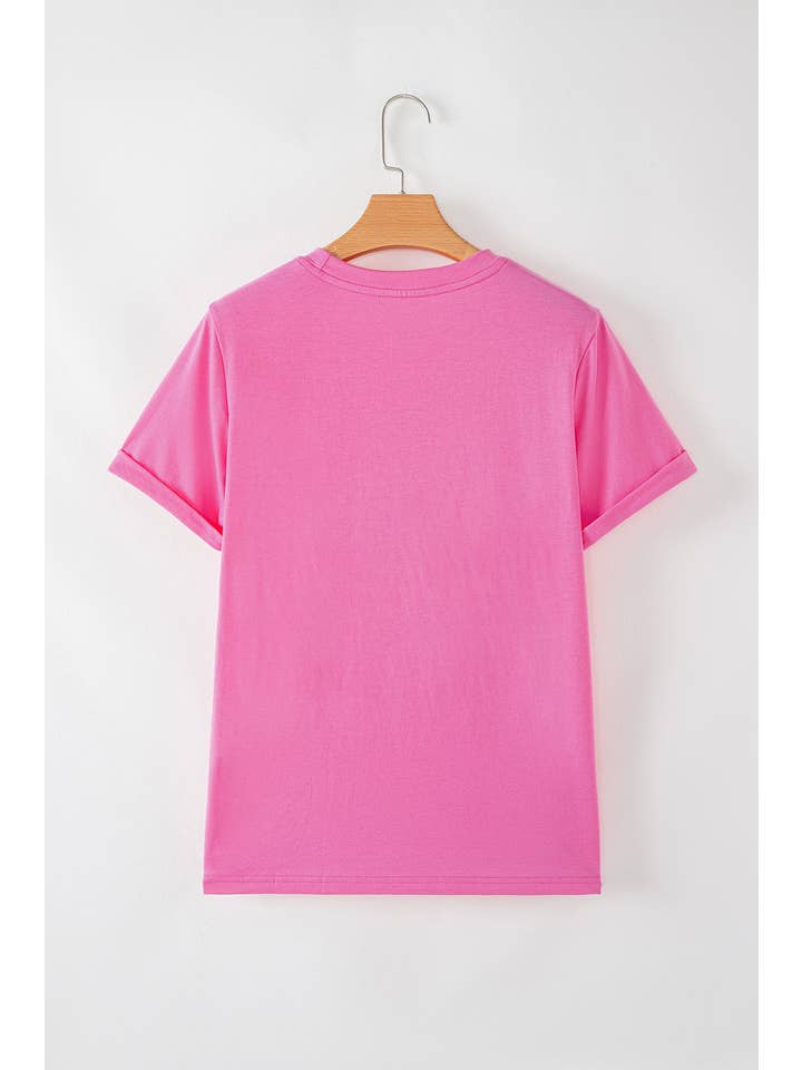 PRETTY BASH - Wholesale T-Shirt - Women's - Solid Short Sleeve Crew Neck Tee84