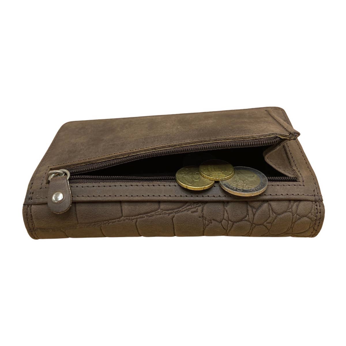 Arrigo - Wholesale Wallet - Women's - Ladies wallet Leather Harmonica - RFID - Croco Print14