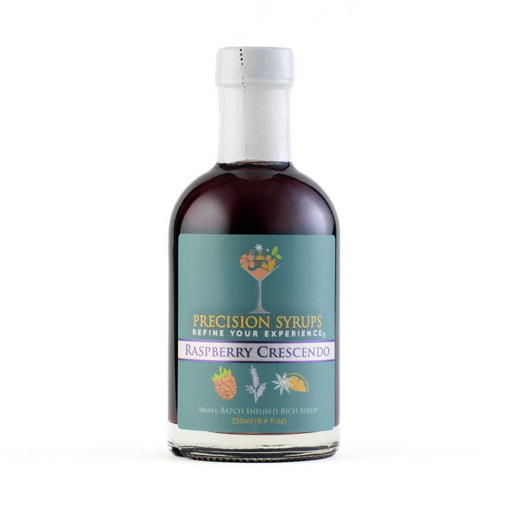 Raspberry Crescendo Syrup-WS Case of 6 for wholesale by Precision Syrups, LLC