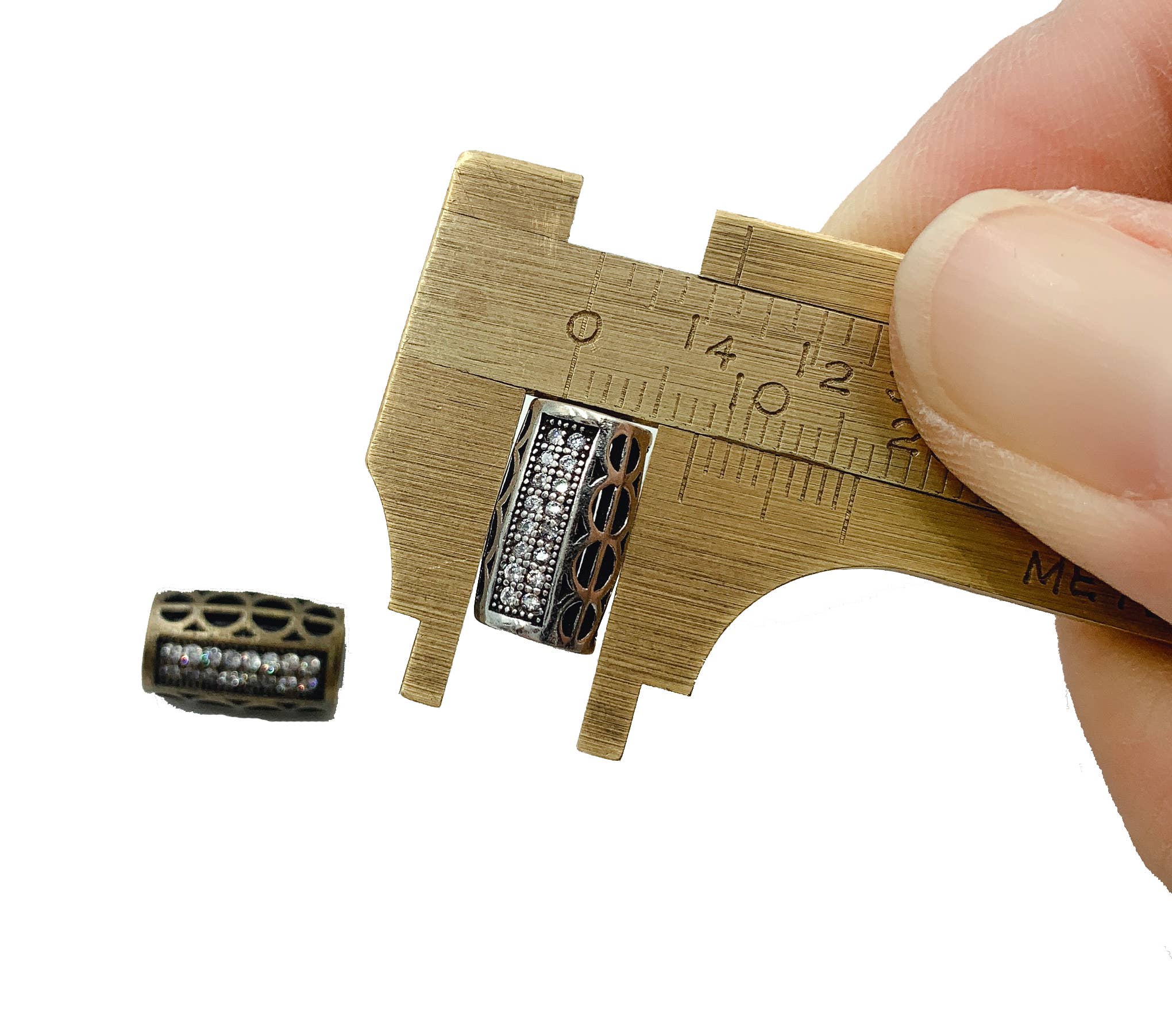 findings4uGem – wholesale Individual charm/pendant – Antique Cylinder Beads DIY Jewelry Charm for Bracelet, BD0353