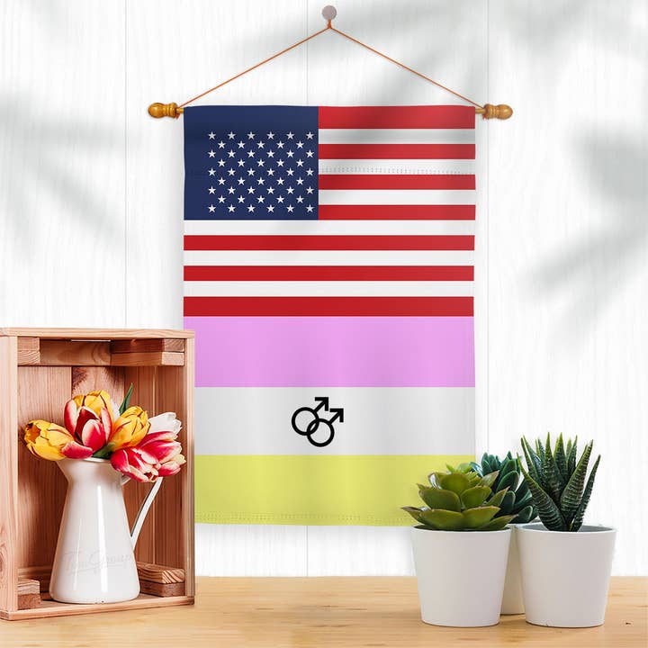 Two Group Flag Co - Wholesale Flag - US Twink Support Pride USA Decor Flag2