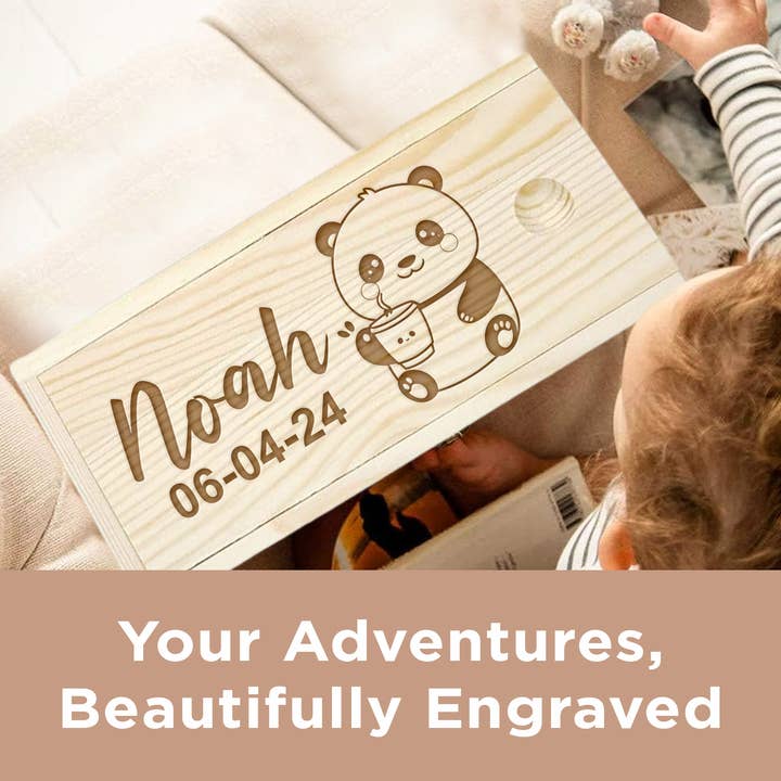 Gradzo - Wholesale Keepsake Box - Kids & Baby - Personalized Baby Keepsake Box - Wooden Memory Box for Kids