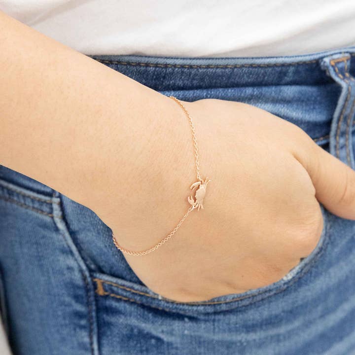 Lovoda - Wholesale Charm/Dangle Bracelet - Maryland Crab Bracelet (18K & 24K Gold)4