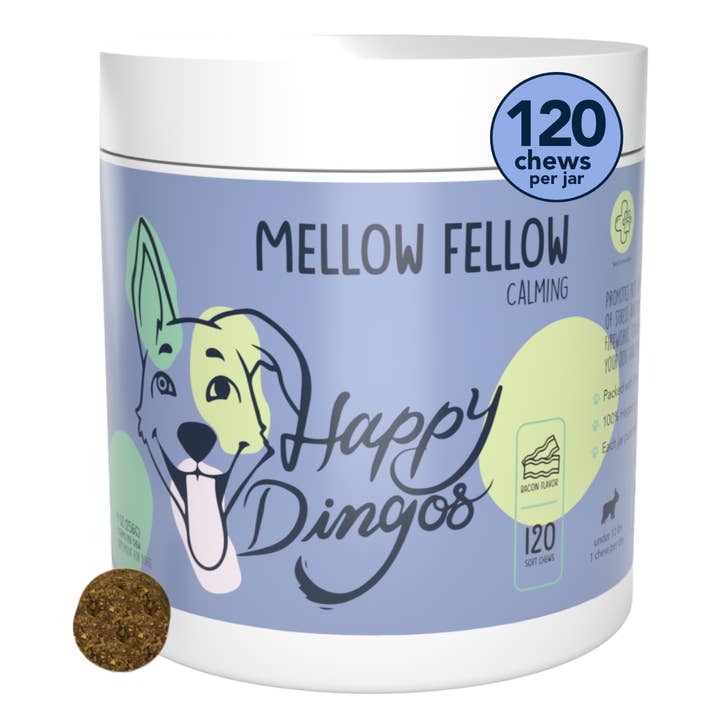 Mellow Fellow - Calming Supplement for Dogs - 120 Chew for wholesale by Happy Dingos