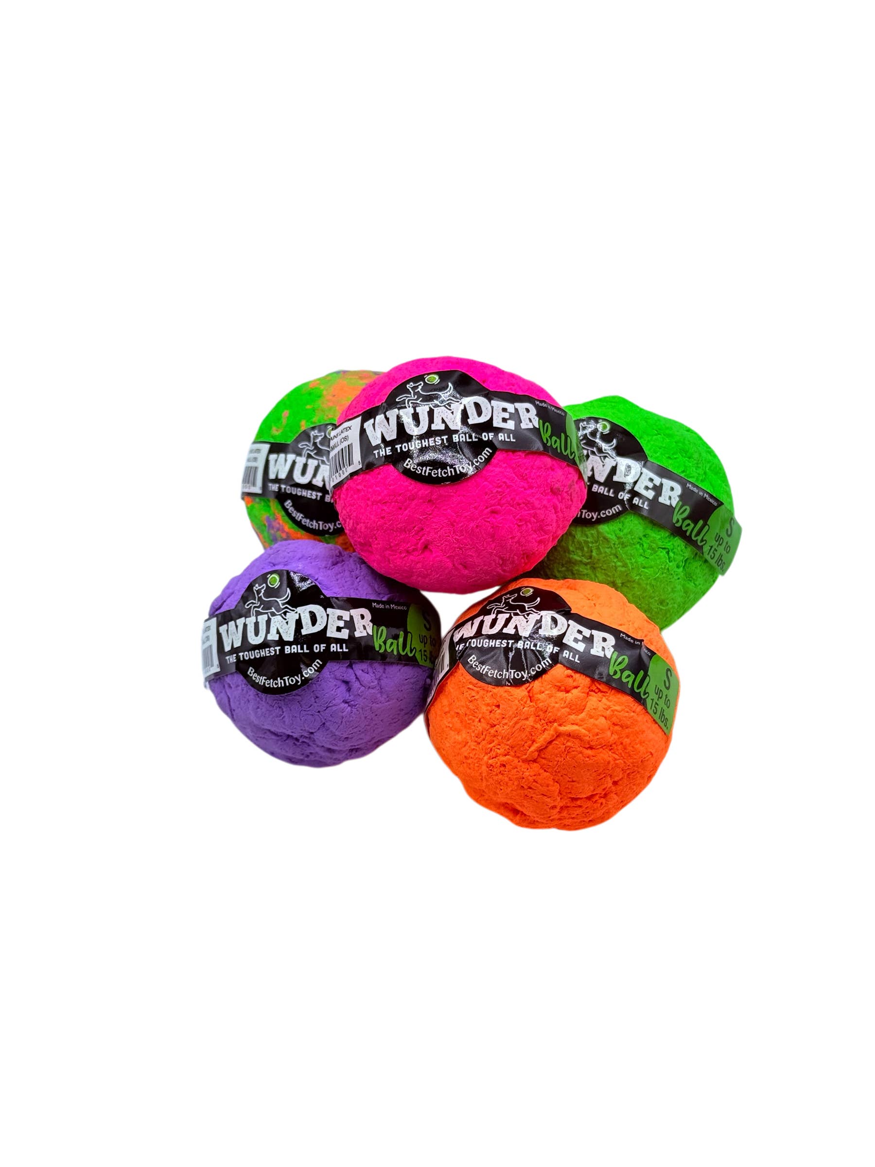 WACKYwalk'r - Wholesale Apporteerbal voor honden - Hond - KLEINE WUNDERball Navulling – 12 Stuks