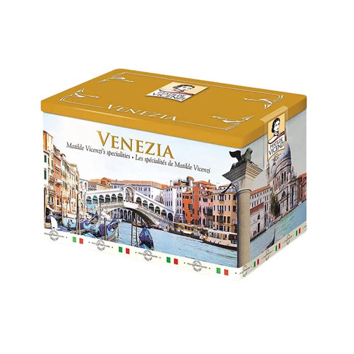 Venezia Gift Tin, Premium Assorted Italian Cookies, 32oz for wholesale by Vicenzi USA Inc.
