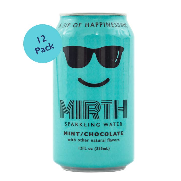 Mint / Chocolate Sparkling Water for wholesale by Mirth Seltzer