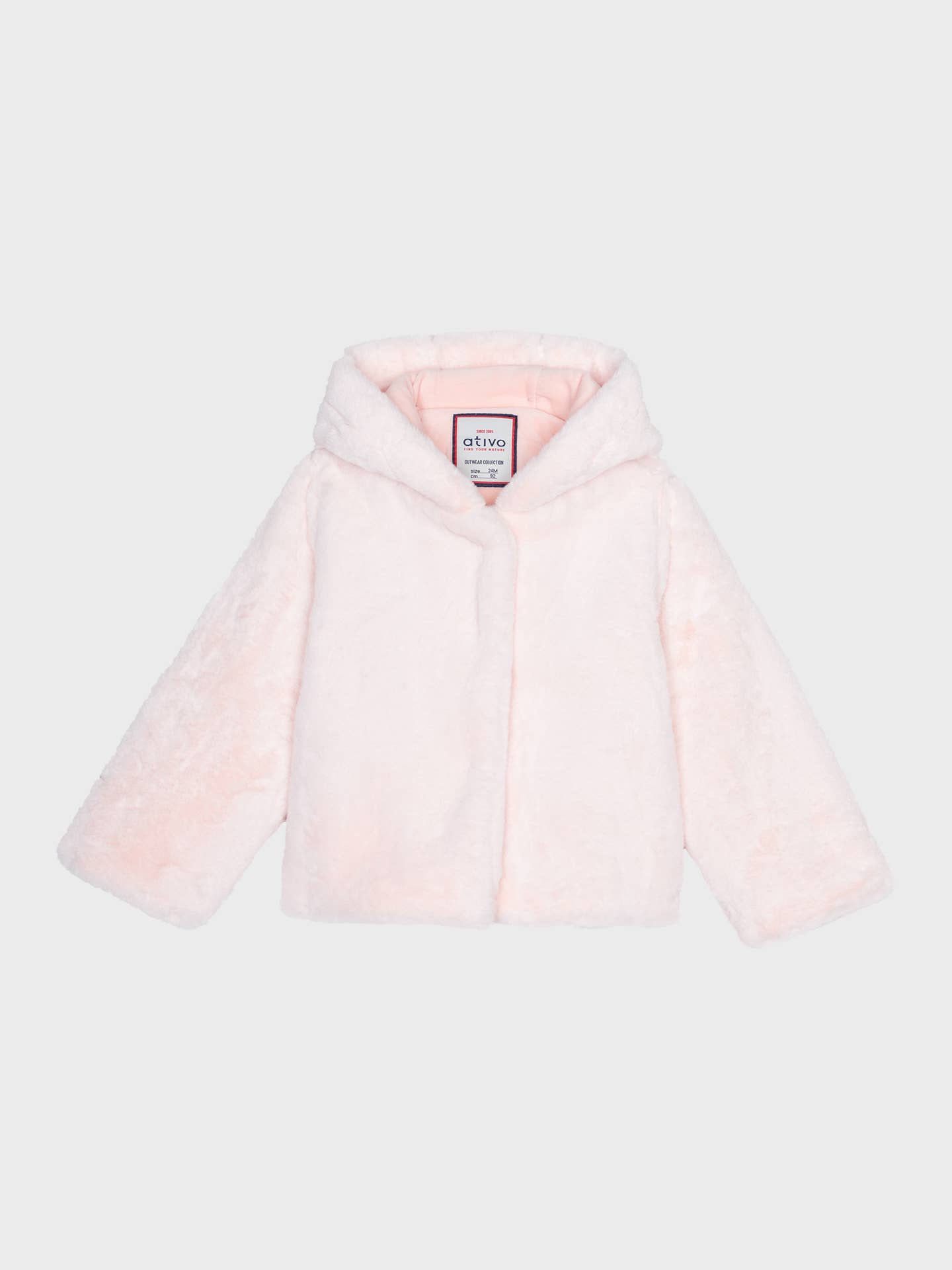 Ativo Kids – wholesale Faux fur coat – Kids – BG-ND8277-24 - Fur Coat / Faux Fur Jacket for Baby Girl