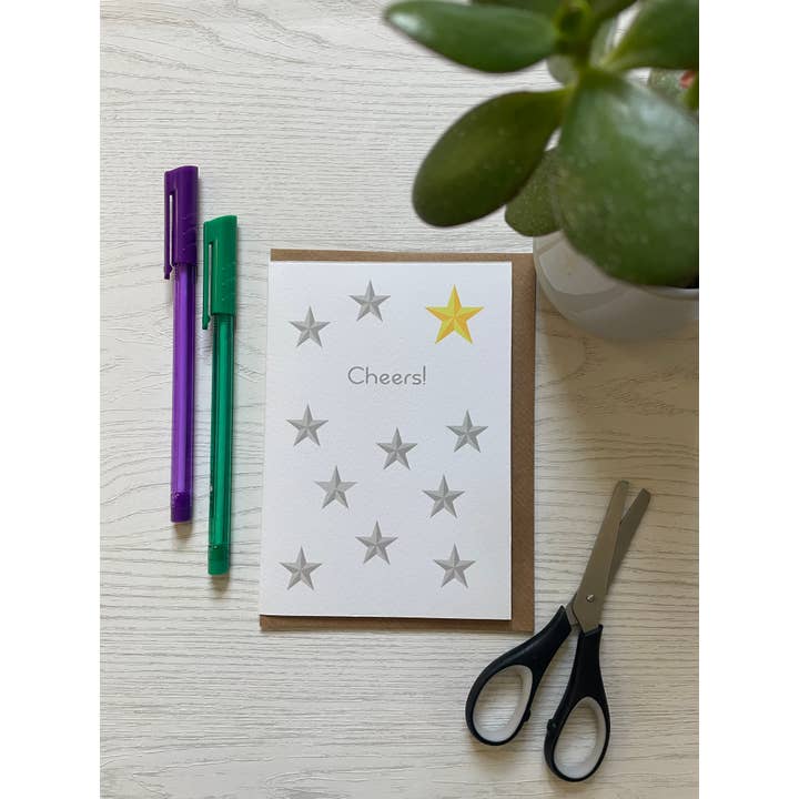 Cheers Card for wholesale by Popsy & Plum