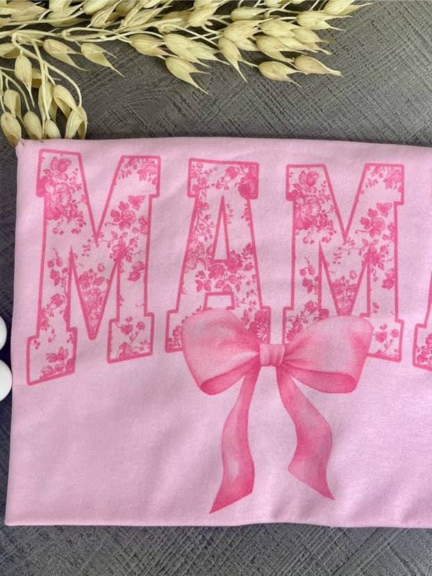 Mama Bow (Gildan Sublimation T-Shirt) for wholesale by 1/2 Penny Wholesale