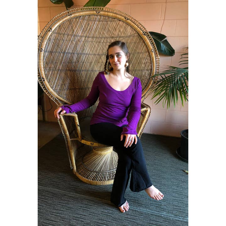 Scoop met lange mouwen voor wholesale door Sweet Skins Hemp & Organic Apparel