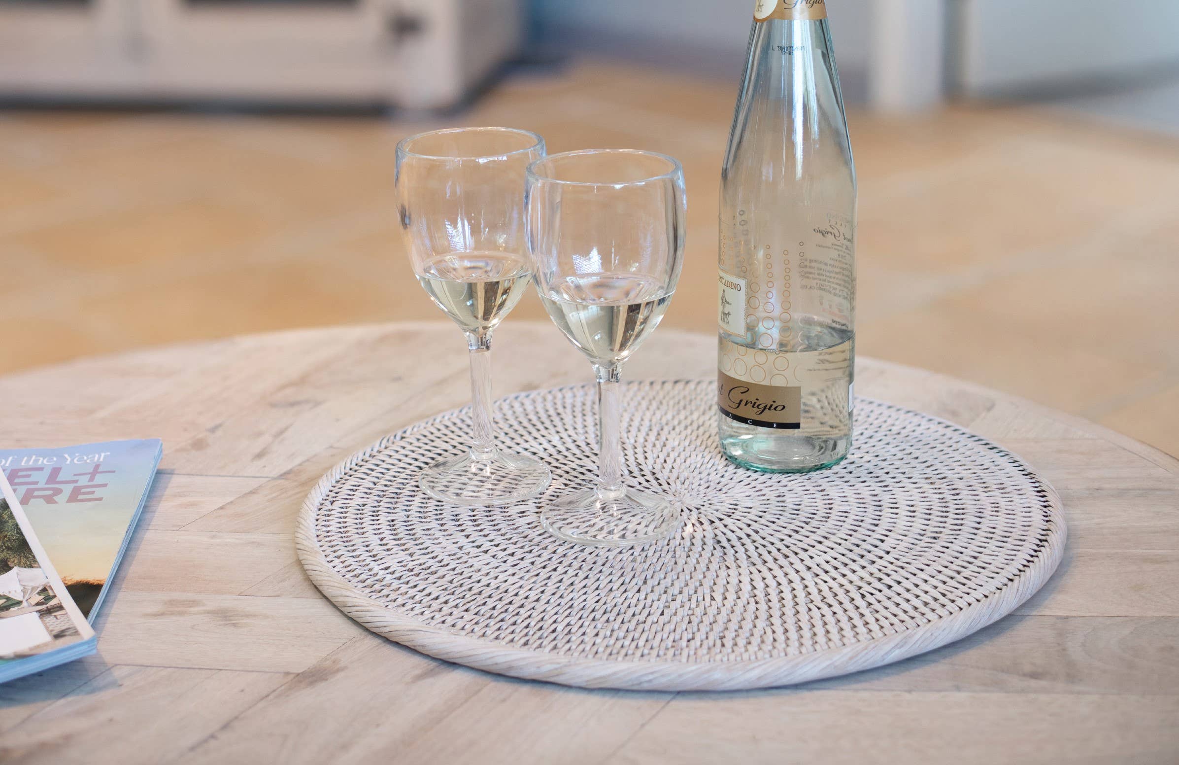 Artifacts Trading Company - Venta al por mayor Manteles individuales - Plato de Carga de Tejido Sólido de Ratán8