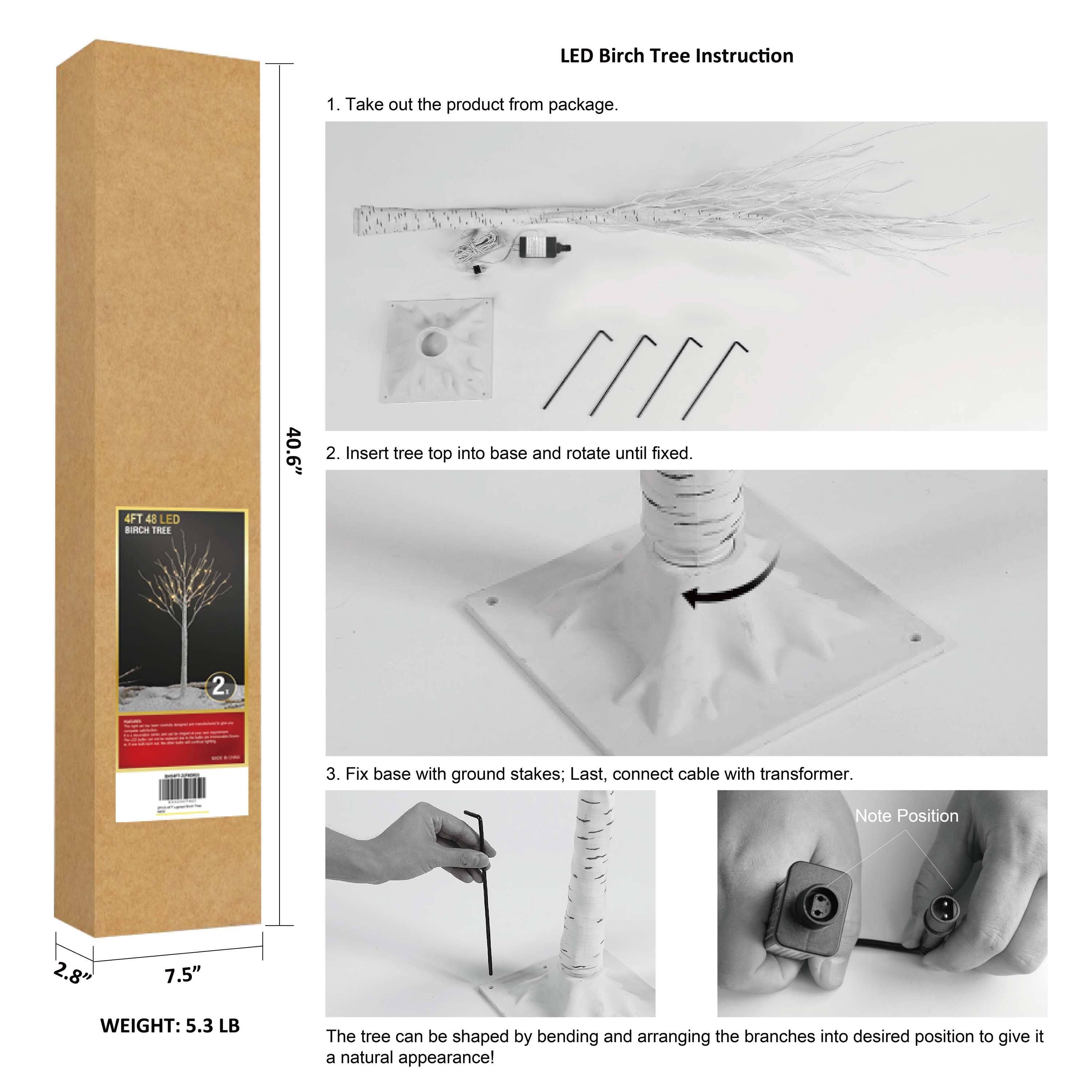 LIGHTSHARE - Wholesale Christmas Decoration - Birch Tree Lights Set for Christmas Decor, Weddings, and Gif5