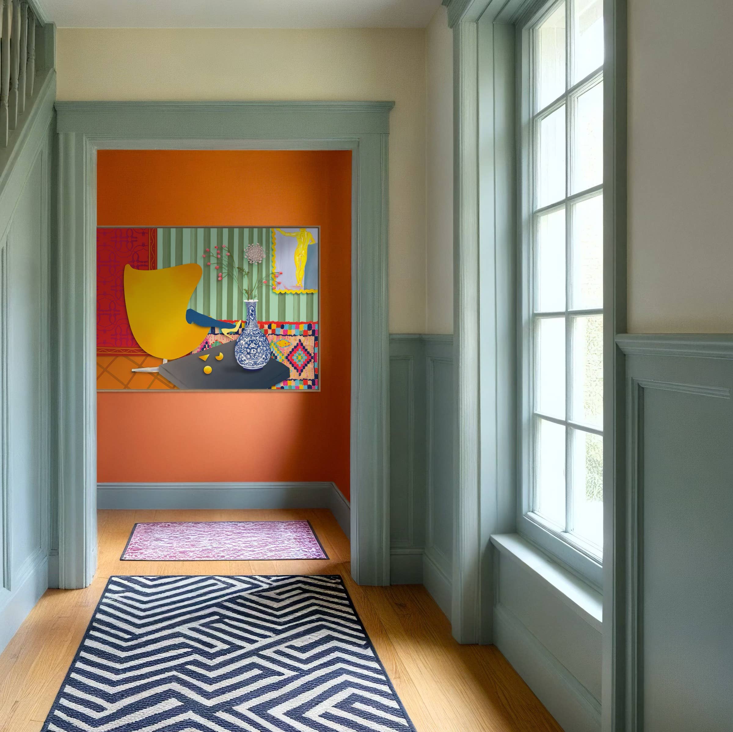 Studio Angelart - Wholesale Art Print - Woman in Yellow Egg Chair – Limited Art Print5